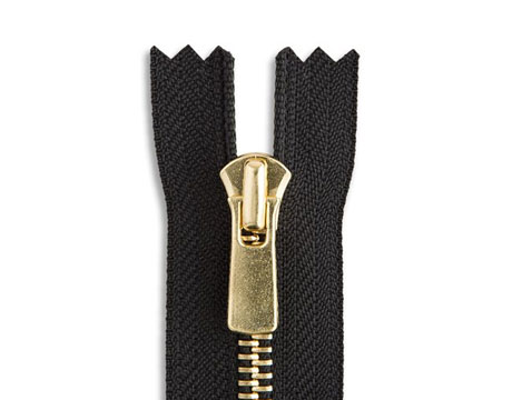 Golden Brass Chain Metal Zipper